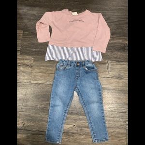 Zara toddler girl outfit